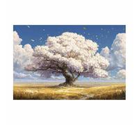 HOQIU Print Canvas Poster Decor Ancient White Tree Landscapess canvas prints, nature wall art, for Bathroom Home Office Decor(Multicolor)-70x100cm Unframed