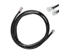 Hoqqf 6.5ft APG Printer Interface Cable CD-101A | for Cash Drawer to Printer Connection with MultiPRO Interface | Compatible with EPSON Star Printers | RJ12/ RJ45 Male (Black)