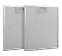 Hoquare 2pcs Cooker Hood Filters, Universal Extractor Fan Filters, Metal Mesh Vent Grease Filter, 320 x 260mm Aluminum Cooker Hood Filters Replacement for Kitchen (A)