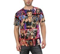 Hoqwalk Rhea and Ripley Men Womens Casual Fashion Cotton Crewneck Short Sleeve T-Shirt Black
