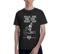 Hoqwalk Rhea and Ripley Men Womens Casual Fashion Cotton Crewneck Short Sleeve T-Shirt Black