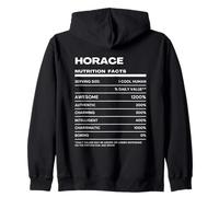 Horace Nutrition Facts Name Zip Hoodie