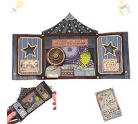 Horace the Wise - The Great Toad Astrologer 3D Pop-Up Christmas Card, Layered Fantasy Circus Holiday Keepsake with Envelope, Unique Magical Astrology Greeting Card Gift for Friends (1Pc)