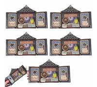Horace the Wise - The Great Toad Astrologer Christmas Pop-Up Card, 3D Layered Fantasy Circus Xmas Greeting Card, Fantasy Astrology Holiday Greeting Card, Paper-Cut Art (5PCS)