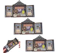 Horace the Wise - The Great Toad Astrologer Christmas Pop-Up Card - 3D Layered Fantasy Circus Xmas Greeting Card, Unique Magic Collectible Gift for Friends and Relatives (3 Pcs)