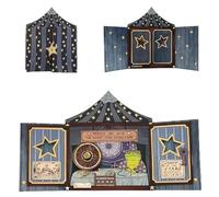 Horace the Wise - The Great Toad Astrologer Christmas Pop-Up Card, 3D Layered Fantasy Circus Xmas Greeting Card, Fantasy Astrology Holiday Greeting Card, Unique Gift for Friends (1PC)