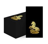 Horaldaily 100 Chinese New Year 2026 Disposable Paper Decorative Guest Napkins, Year of the Horse Black Hand Towel for Party Lunch Dinner Kitchen Bathroom