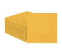 Horaldaily 100 Pack Cocktail Napkins, 5x5 Inches Disposable Paper Napkins for Party Anniversary Wedding Birthday Bridal Baby Shower (100,Yellow）