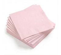Horaldaily 100 Pack Cocktail Napkins, 5x5 Inches Disposable Paper Napkins for Party Anniversary Wedding Birthday Bridal Baby Shower (100,Pink）