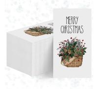 Horaldaily 50 Christmas Disposable Paper Decorative Guest Napkins, Holly Berry Hand Towel for Party Lunch Dinner Kitchen Bathroom