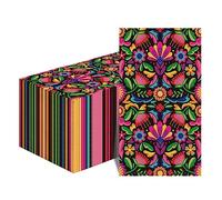 Horaldaily 50 Dia de Muertos Disposable Paper Decorative Guest Napkins, Halloween Day of The Dead Mexico Skulls Hand Towel for Party Lunch Dinner Kitchen Bathroom