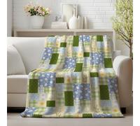 Horaldaily Spring Summer Flannel Blanket Throw, Colorful Tulips Butterfly Soft Fuzzy Plush Cozy Fleece Blankets for Couch Sofa Bed Lounging, Ideal Gifts for Kids Adults Self, 50x60