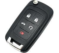 Horande 5 Buttons Replacement Key Fob Cover Case fit for Chevy Malibu Cruze Camaro Volt Equinox Sonic Keyless Entry Key Fob Shell OHT01060512