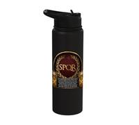 Horatius Colces Ancient Rome Horatius at The Bridge Quote Stainless Steel Insulated Water Bottle