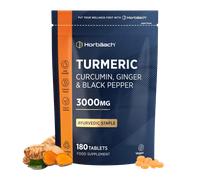 Horbaach Turmeric Ginger & Black Pepper 3000mg 180 Vegan Tablets