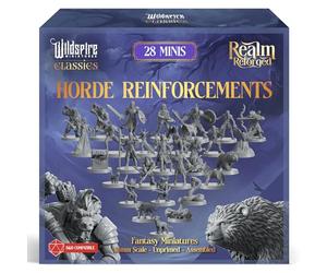 Horde Reinforcements Set - Monsters & Encounters for DND Miniatures Bulk Set 28mm Unpainted DND Minis for Dungeons Dragons | D&D Minis RPG Tabletop Gaming | Fantasy Figurines TTRPG I Realm Reforged