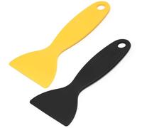 Hordion 10 Pcs Plastic Spatula Scraper Putty Knife, Air Bubble Remover Sticker Installation Tool Flexible Paint Scraper for 3D Printing Resin Removal Spackling Patching Decal Wallpaper