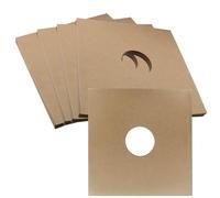 Hordion 10Pcs 12 Inch Vinyl Record Jackets LP Sleeves Anti-Static, 350gsm Vinyl Record Sleeves Cardboard Album Cover with Center Hole, Brown