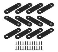 Hordion 12Pcs 2" Straight Bracket Stainless Steel Brace, Flat Mending Plate