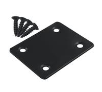 Hordion 12pcs Flat Mending Plate, 2.4" x 1.9" Stainless Steel Bracket Metal Straight Brace Fixing Joining Plate for Wood Furniture Shelves Fastening