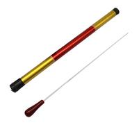 Hordion 15" Music Conducting Baton, Imitation Agate Handle Conductor Baton with Tube Case for Choral Symphony Concert(Red Handle)
