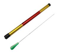 Hordion 15" Music Conducting Baton, Imitation Agate Handle Conductor Baton with Tube Case for Choral Symphony Concert(Green Handle)