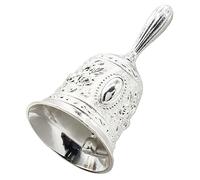 Hordion 2 Inch Small Hand Bell for Adults Seniors, Service Bell Silver