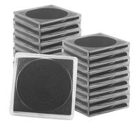 Hordion 20 PCS Coin Snap Holders with Sponges, 5 Sizes Silver Dollar Protection Cases, 20/25/30/35/40mm Plastic Storage Organizer Box for Coin Collection Supplies