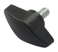 Hordion 4PCS Tee Wing Knobs Thumb Screws, M6 x 12mm Plastic T Handles Clamping Knob Grip Thumbscrew for Woodworking Machinery Equipment