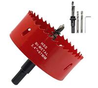 Hordion 87mm 3.4 inch Hole Saw, Heavy Duty Bi-Metal Hole Saws Bit Tooth Cutting for Cornhole Boards Drywall Wood Plastic Fiberboard Soft Metal