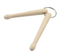 Hordion Mini Drum Sticks Keychain, Wood Drumsticks Percussion Key Ring or Music Lovers Drummers
