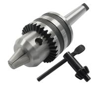Hordion MT2 Drill Chuck, 1/2 Inch Drill Chuck with Morse Taper Arbor and Chuck Key for Lathe Milling Machines(MT2- B16)