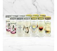 Horeca Candles - 7 Day Grave Candles with Lid - Waterproof & Windproof Memorial Lights - Cemetery & Funeral Candle for Outdoor Use - Set of 12 Vigil Lanterns for Remembrance & All Saints’ Day