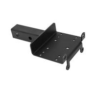 Horett 2 Inch Receiver Winch Mounting Plate 2 Inch Hitch Winch Mounting Plate Universal Bracket 8T ATV UTV Hitch Mount with Black Powder Coating for Lawn Garden Equipment