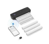 Horett A4 Portable Thermal Transfer Printer Wireless USB Connect with Mobile Computer 56mm 77mm 107mm 210mm 216mm US Letter A5 Paper Size for Office School Compatible with Window (B-1)