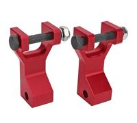 Horett Atv Front Lowering Kit 3.5in Drop Adjustable Aluminum (Red) | Atv Front Drop Kit, Aluminum Alloy Construction, Flat Drag Off Road Use, 350 2004 to 2013, 660 2001 to 2005