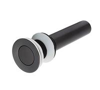 Horett Bathroom Sink Drain, No Overflow, Push Type, 41-50mm Basin | Brass Stopper and Flange, 304 Stainless Steel Tailpiece, Wet Area, Basin Compatibility, 32mm Sewer Thread