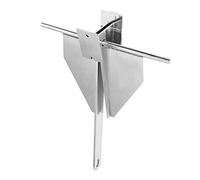 Horett Boat Grapnel 5kg Stainless Steel Quick Sink | Stainless Steel, Quick Sinking, Strong Grip, Seawater Use, Yacht and Ship Use, Sand and Mud, Ship Accessory