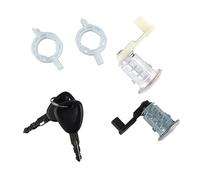 Horett Car Door Lock Cylinder 2 Keys 7701468981 7701468982 | Metal Plastic Material, Vehicle Security, Smooth Key Operation, Megane Scenic Master Thalia, Lock