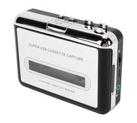 Horett Cassette to MP3 Converter Lightweight USB Cassette Tape Player with Headphone Jack for Easy Digitization of Vintage Tapes