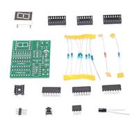 Horett Decimal Counter Kit, 3-5V Supply, Reset Button, 4.2 X 5.2cm | ABS Housing, Solder Assembly, School Training, Electronic Counter Study, Hobbyist Projects, Kit Practice