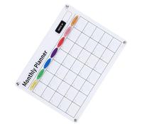 Horett Dry Erase Calendar Transparent Acrylic Magnetic Monthly