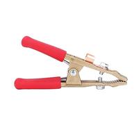 Horett Earth Wire Clamp 260A Brass 40mm Opening High Current (Red Cover)