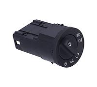 Horett Headlight Switch 5JD941531 Fog Lamp Control Replacement | ABS Material, Black Finish, Plug and Play Mounting, Front Light Control, Roomster Fitment