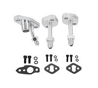 Horett Oil Feed Drain Flange Kit K026-0043 CT9 CT12 CT20 CT26 | Aluminum Alloy, Funnel-Shaped Inlet, Oil Return Flange, CNC Machining, Turbo Fitment CT9 CT12 CT20 CT26