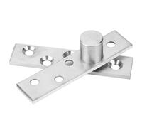 Horett Pivot Hinge 360 Degree Door Hinge Revolving Door Stainless Steel 75mm Central or Eccentric Pivot with Brushed Finish and Countersunk Screw Holes for Revolving Doors (Eccentric Shaft)