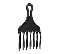 Horett Plastic Afro Hair Comb Insert Wide Teeth Comb High & Low Gear Hairdressing Tool Black for Man & Woman Curly Afro Hairstyle (1)