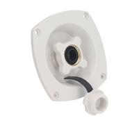 Horett RV Wall Mount Filler Wall Mount Filler Regulator Pressure Regulated Water Entry ABS Easy Grip Knob Contaminant Protection Compact Design with Smooth Water Flow for RV Trailer Boat (White)