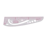 Horett Tailor Ruler 3245 Transparent French Curve High Accuracy | Plastic Body, Sewing, Clothing Design, Grading Format, Protractor, Flexible Durable Build, Most Garments