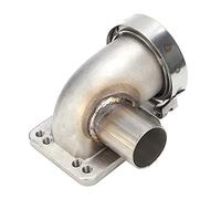 Horett Turbo Elbow Adapter T3/T4 to 2.5in V-Band Flange Kit | Cast Tube, Resistant, Impact Resistant, T3/T4 Fit, Manifold Compatibility, Moisture Resistant